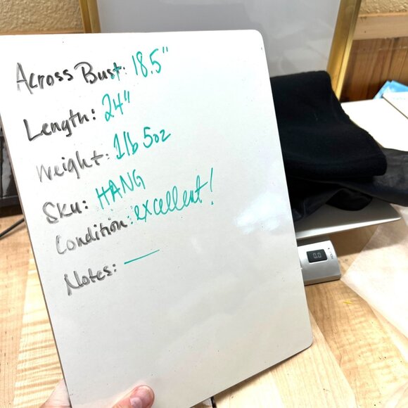 Vince Leather Sleeve Black Open Front Jacket Size Large - Picture 13 of 15